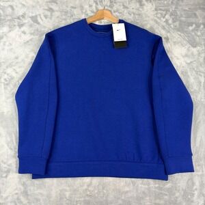 Nike HQ6964 Impossibly Soft LOOSE Fit Dri 24.7 Sweatshirt Mens Medium Blue NEW